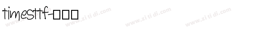 timesttf字体转换