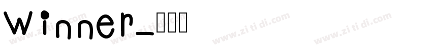 Winner字体转换