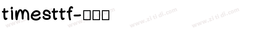 timesttf字体转换