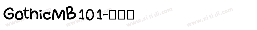GothicMB101字体转换