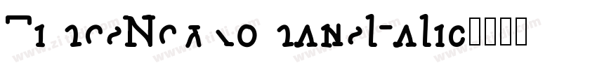 TimesNewRomansltalic字体转换