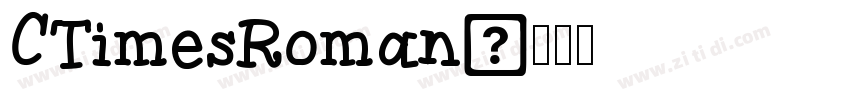 CTimesRoman字体转换