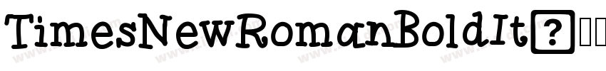 TimesNewRomanBoldIt字体转换