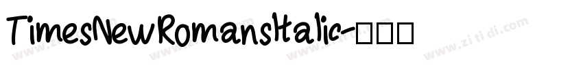 TimesNewRomansltalic字体转换
