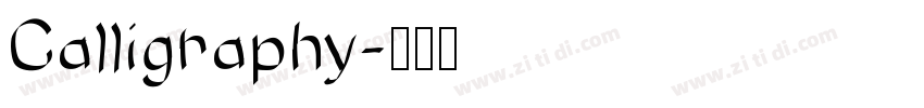 Calligraphy字体转换