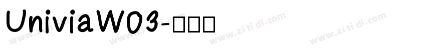 UniviaW03字体转换