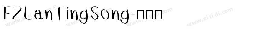 FZLanTingSong字体转换