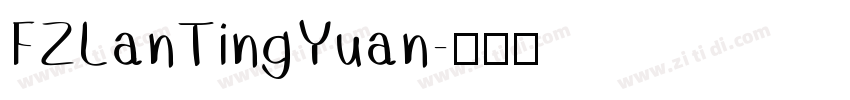 FZLanTingYuan字体转换