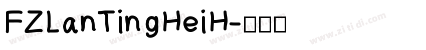 FZLanTingHeiH字体转换