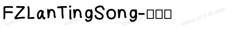 FZLanTingSong字体转换