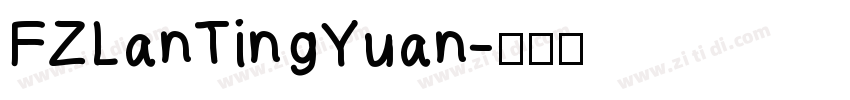 FZLanTingYuan字体转换