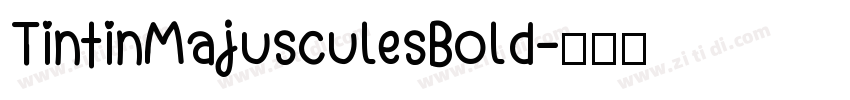 TintinMajusculesBold字体转换