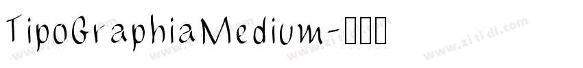 TipoGraphiaMedium字体转换