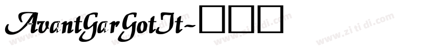 AvantGarGotIt字体转换