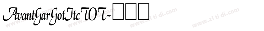 AvantGarGotItcTOT字体转换