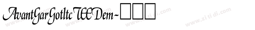 AvantGarGotltcTEEDem字体转换