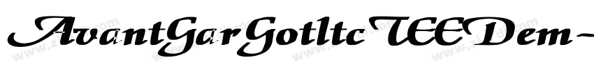 AvantGarGotltcTEEDem字体转换