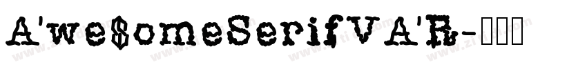 AwesomeSerifVAR字体转换