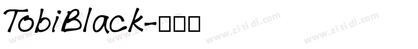TobiBlack字体转换