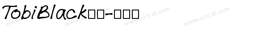 TobiBlack字体字体转换