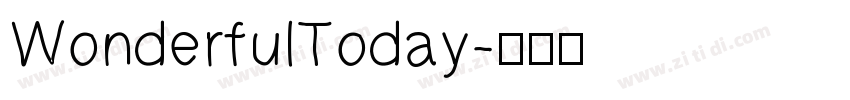 WonderfulToday字体转换