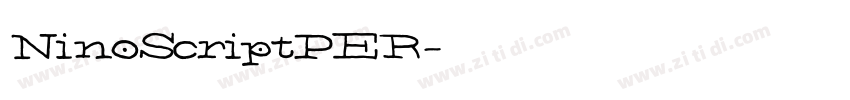 NinoScriptPER字体转换