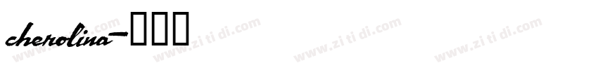 cherolina字体转换