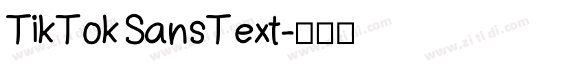 TikTokSansText字体转换