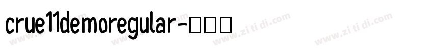 crue11demoregular字体转换