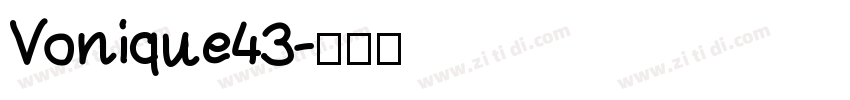 Vonique43字体转换