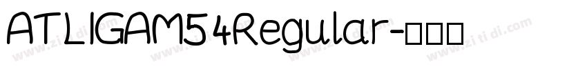 ATLIGAM54Regular字体转换