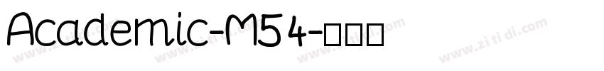 Academic-M54字体转换