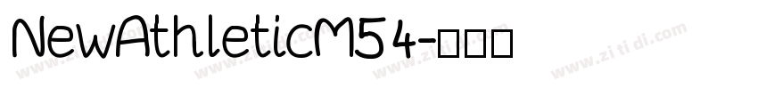 NewAthleticM54字体转换