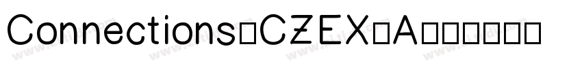 Connections_CZEX0A60字体转换