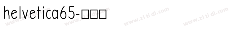 helvetica65字体转换
