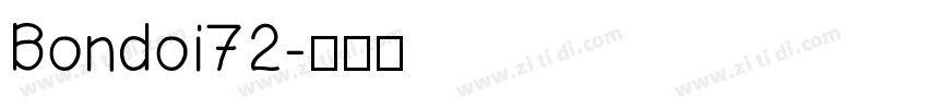 Bondoi72字体转换