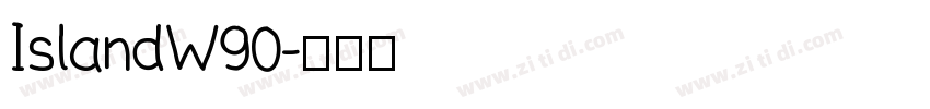 IslandW90字体转换