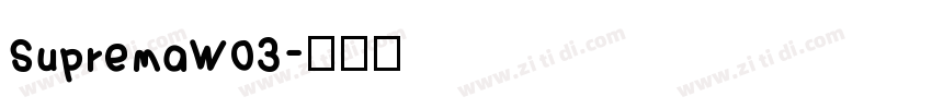 SupremaW03字体转换