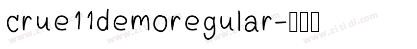 crue11demoregular字体转换