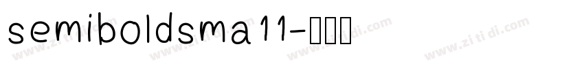 semiboldsma11字体转换