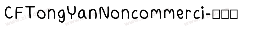 CFTongYanNoncommerci字体转换