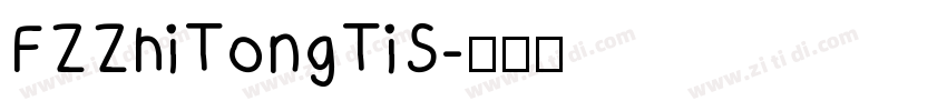 FZZhiTongTiS字体转换