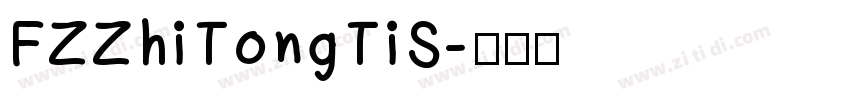 FZZhiTongTiS字体转换