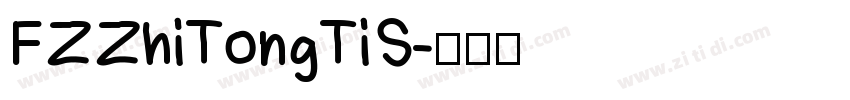 FZZhiTongTiS字体转换