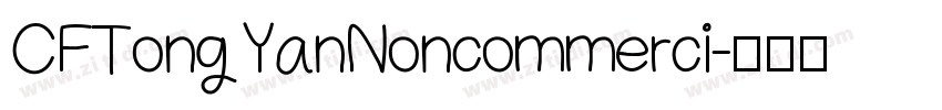 CFTongYanNoncommerci字体转换