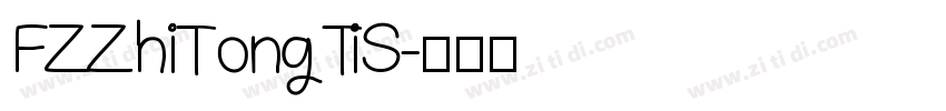 FZZhiTongTiS字体转换