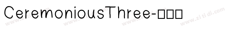 CeremoniousThree字体转换