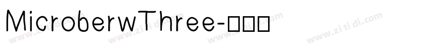 MicroberwThree字体转换