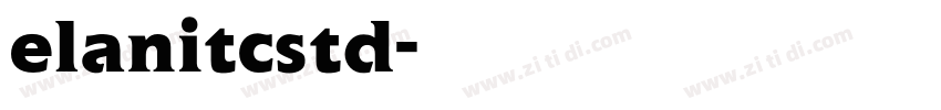elanitcstd字体转换