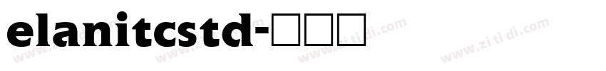 elanitcstd字体转换